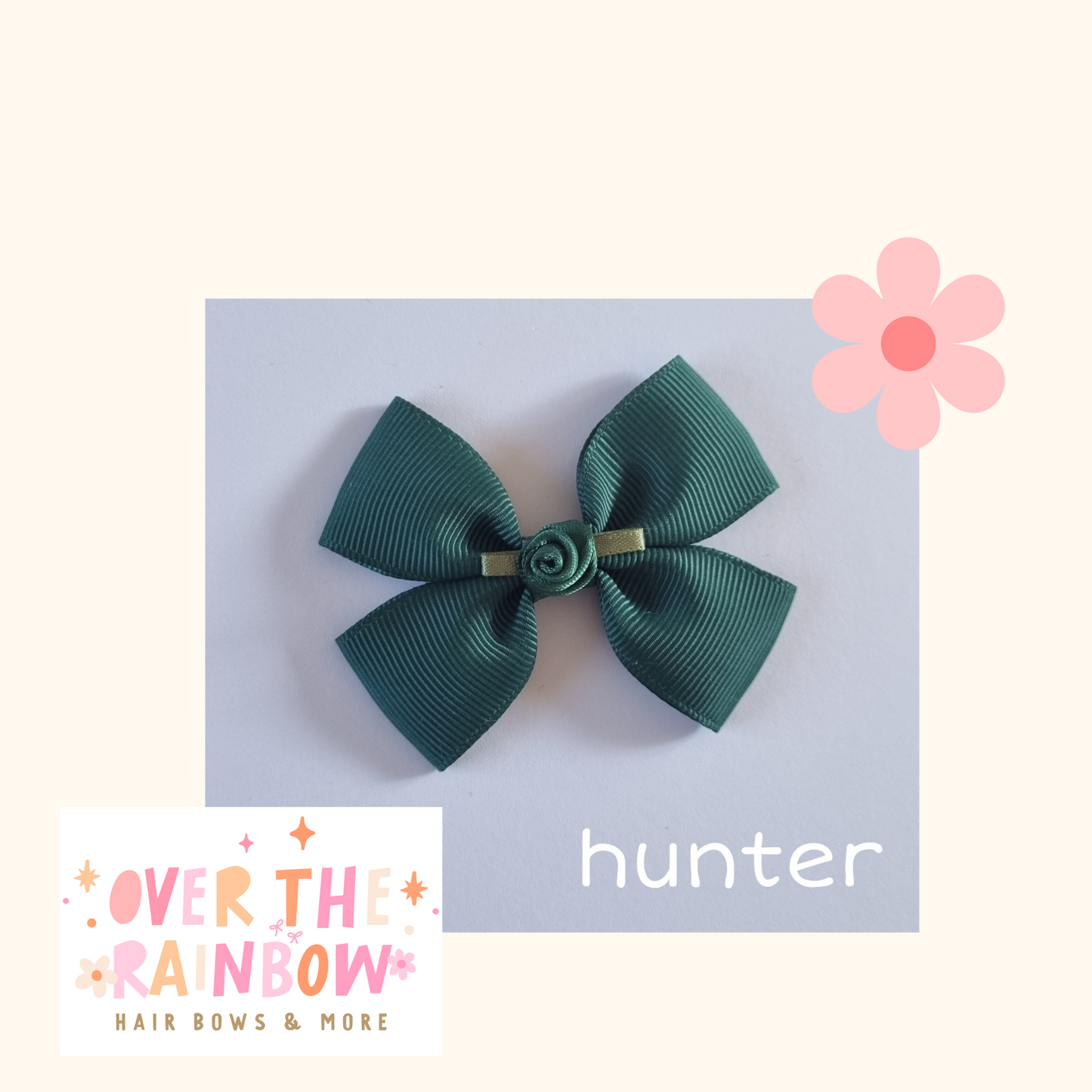 Hunter Rose Bow Small