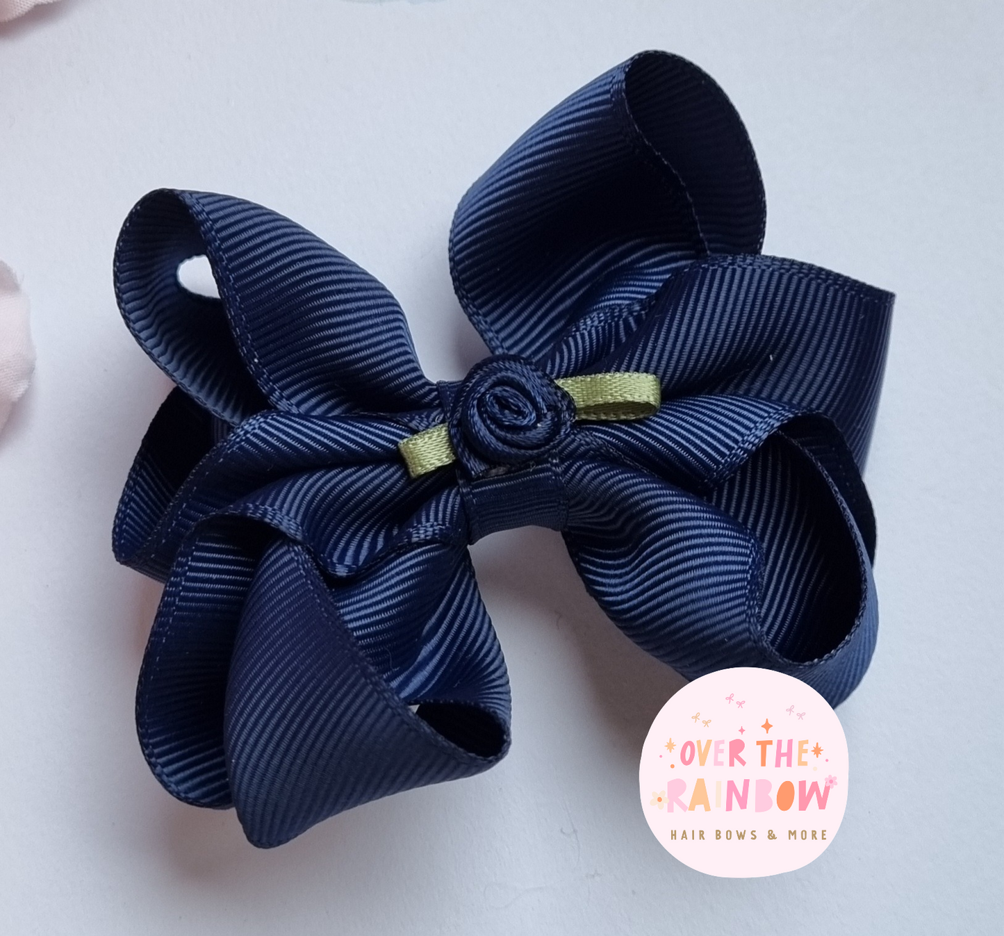 Navy Double Bow
