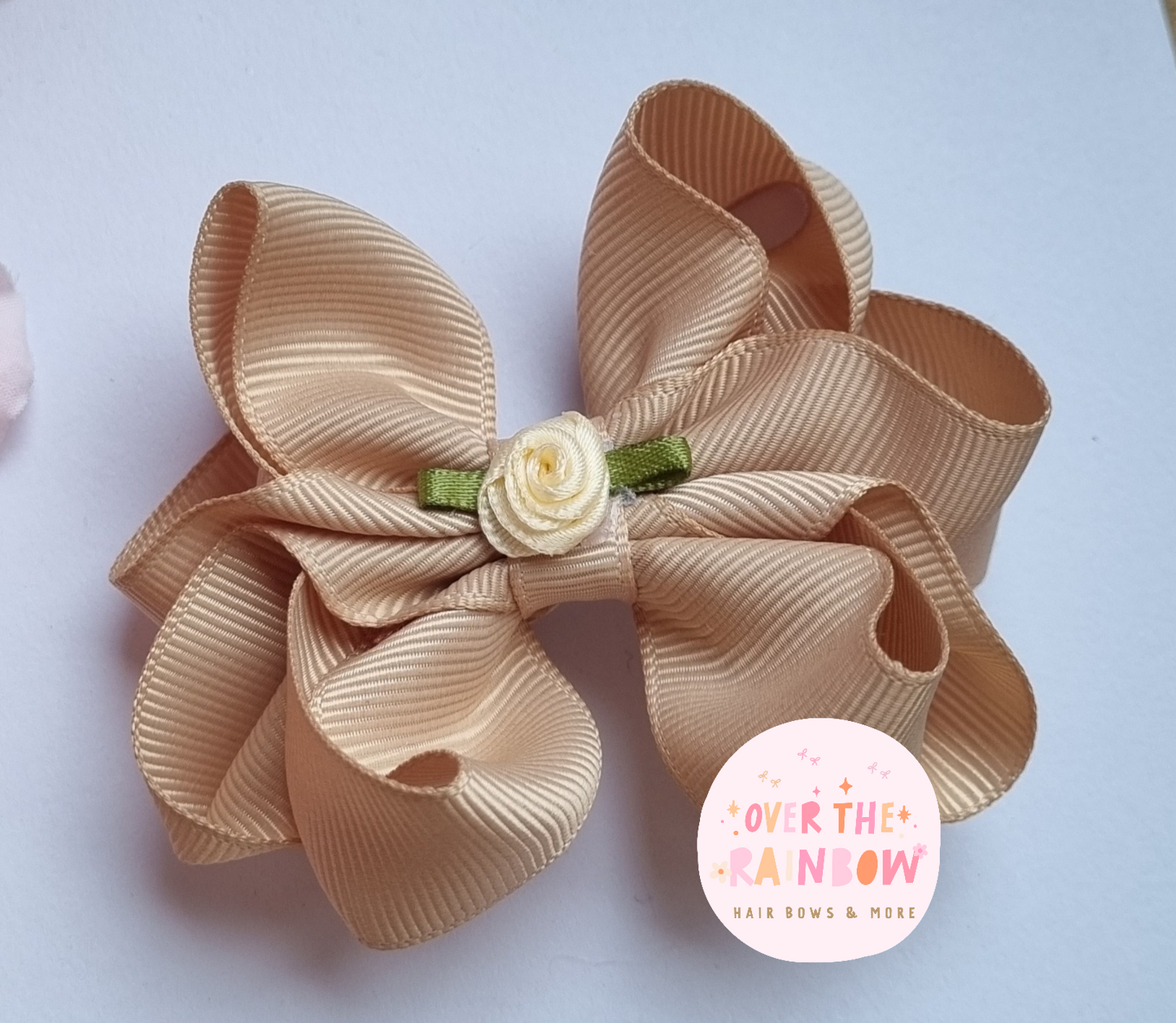 Tan Double Bow