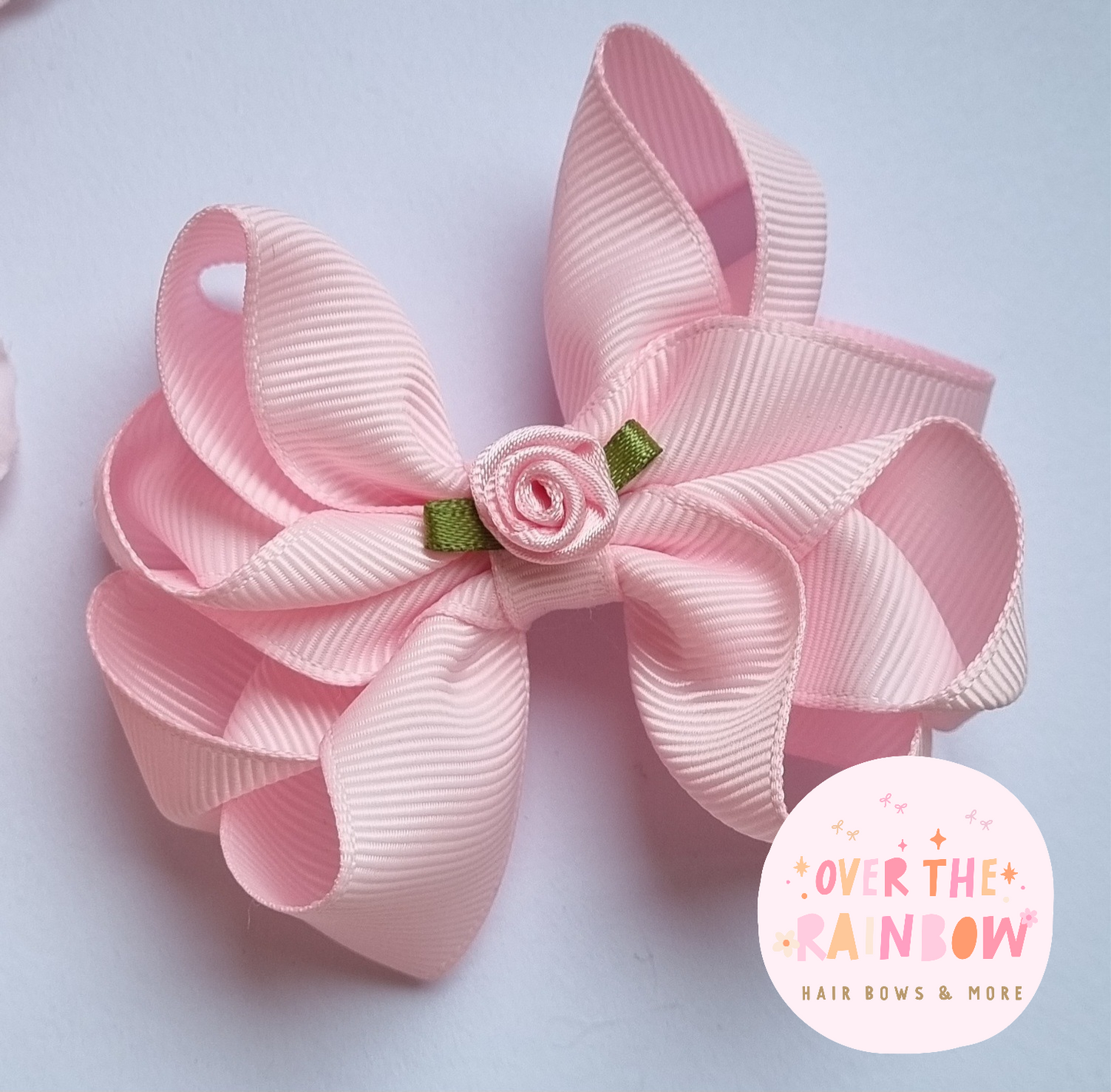 Pearl Pink Double Bow