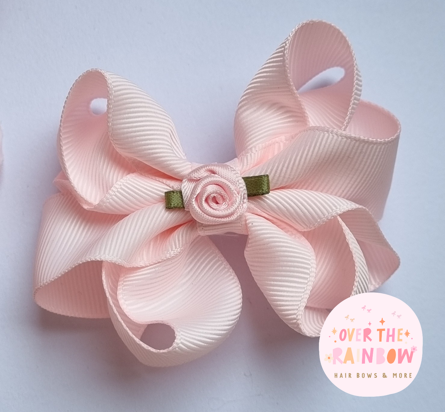 Powder Pink Double Bow
