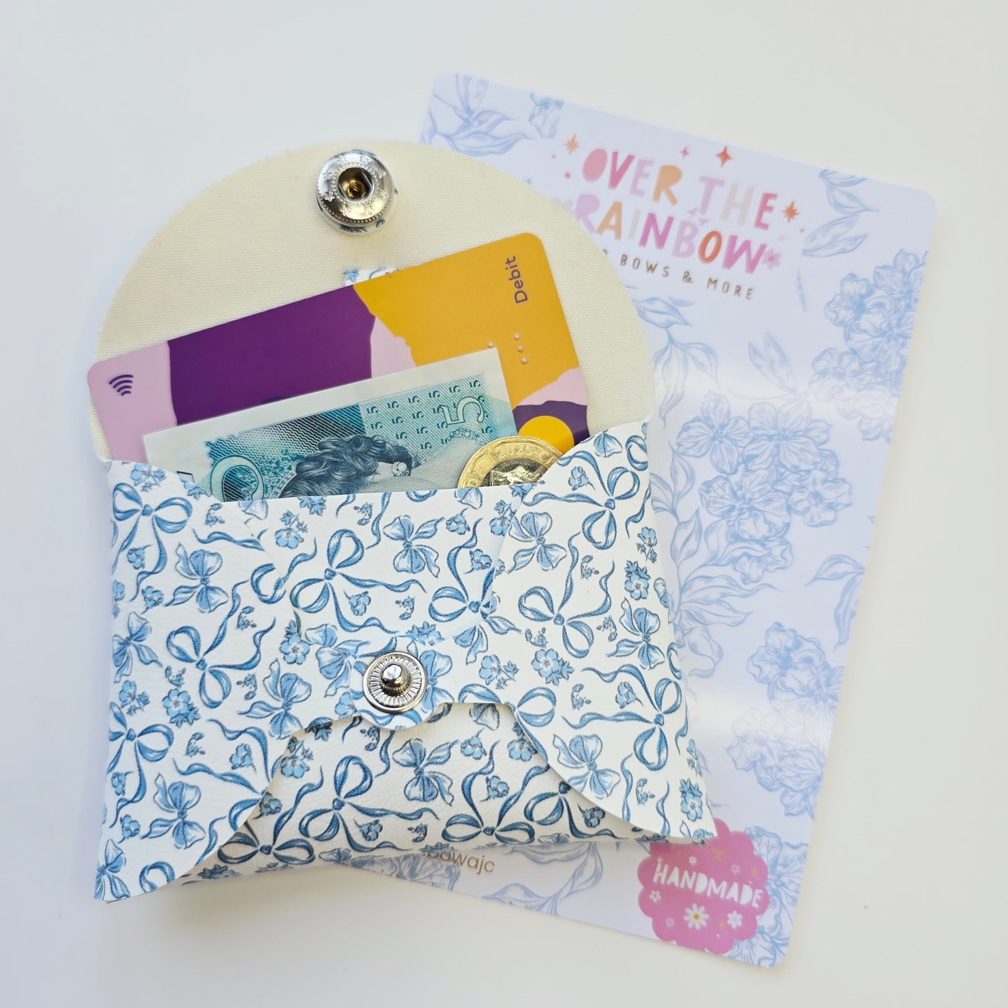 Purse Blue Bows