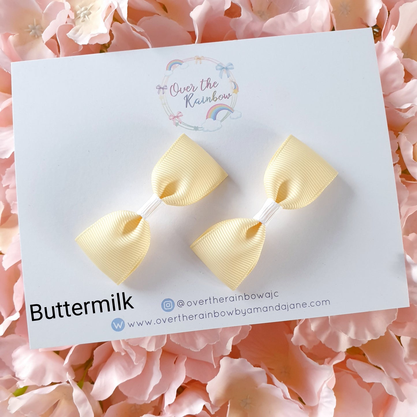 Mini Tux Bow Pairs (in 40 colours ,clips or bobbles)