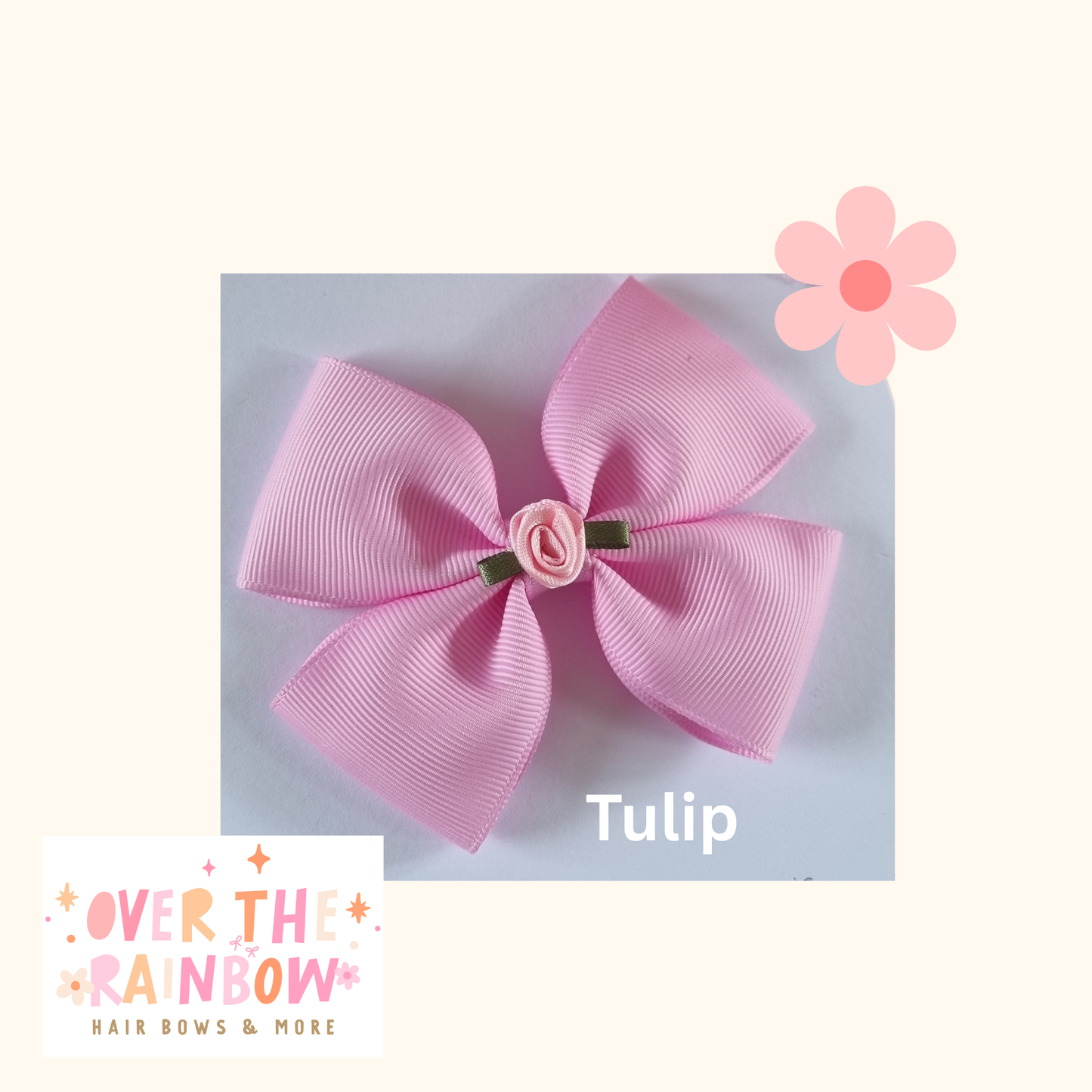 Tulip Rose Bow Medium