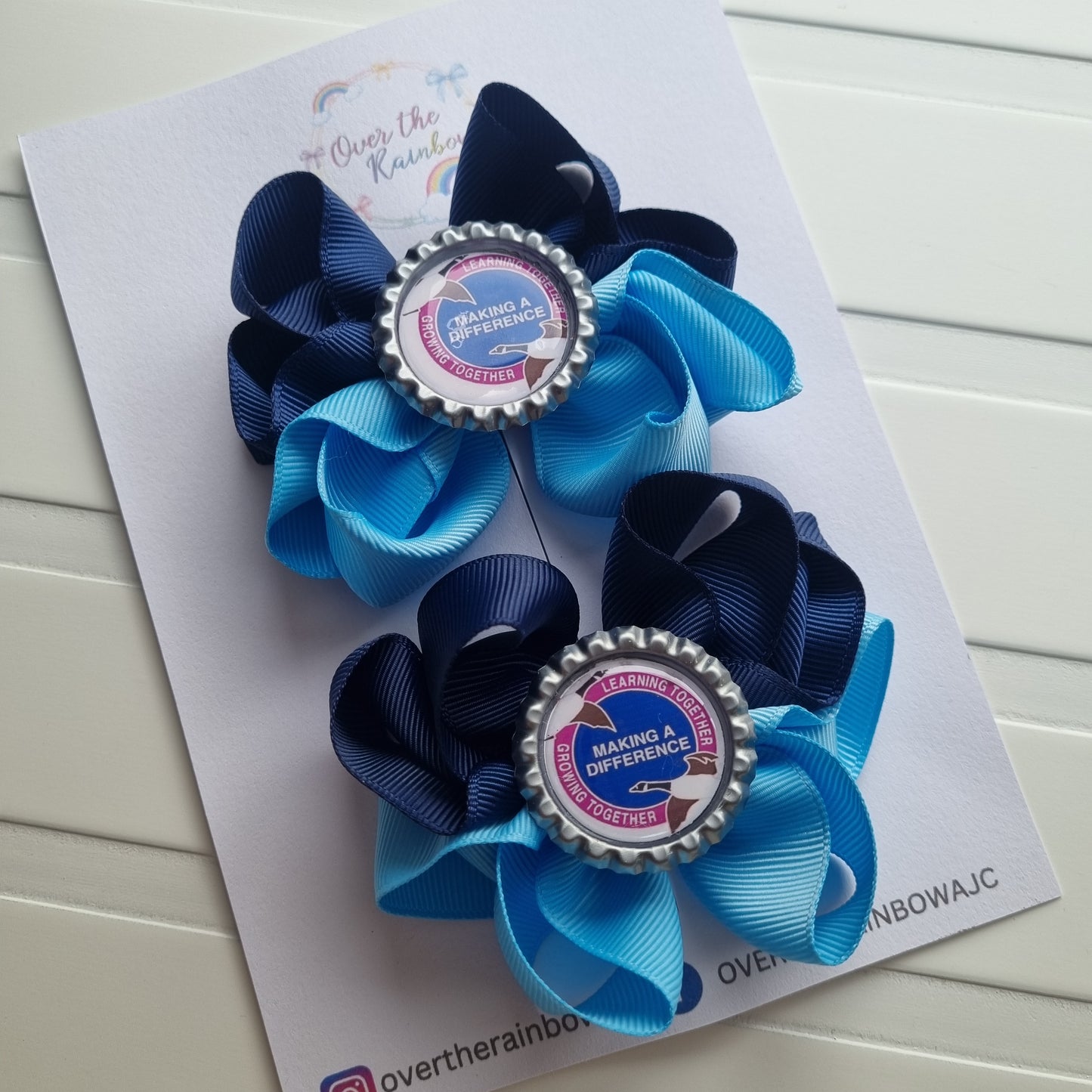 Double Loop School Logo Pair (12 colours)