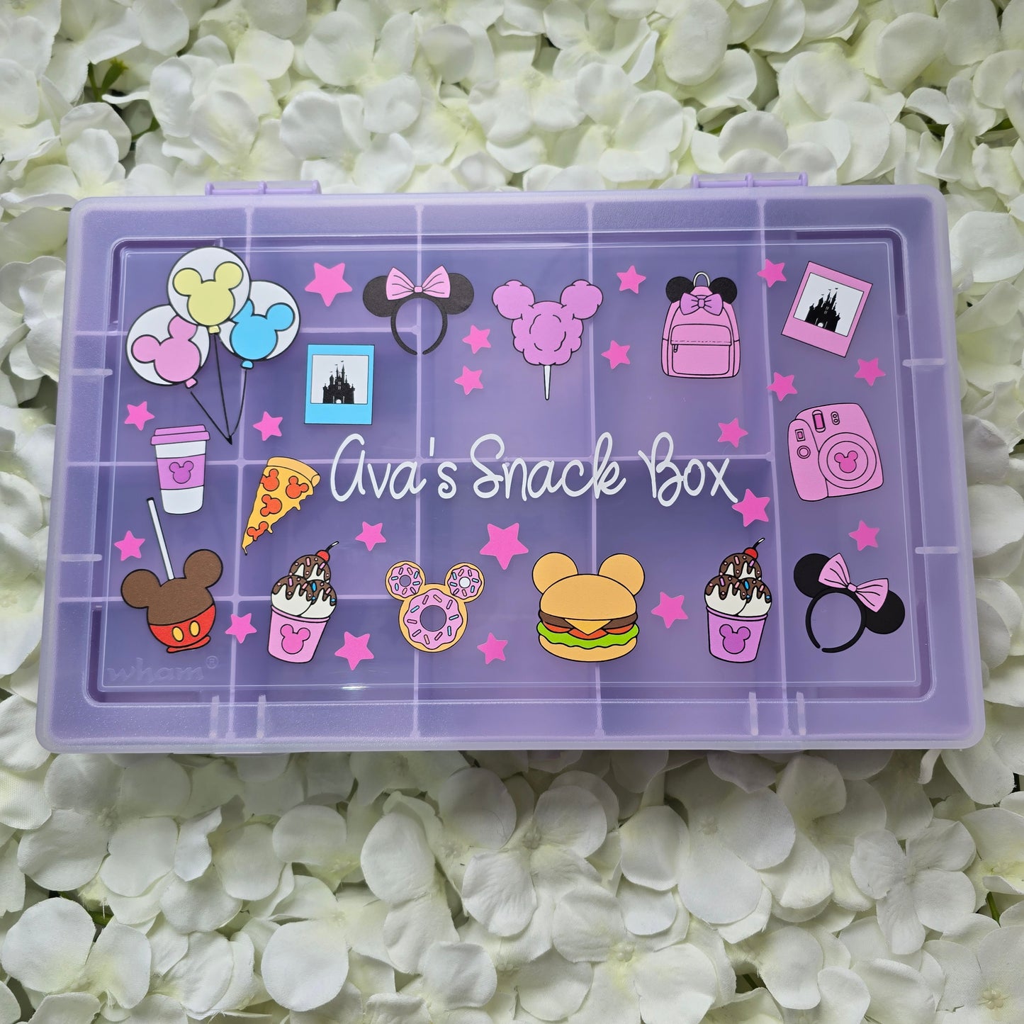 Purple Snack Box Girly Mouse Design