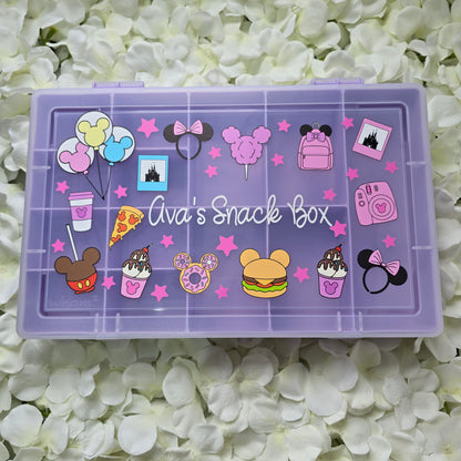 Purple Snack Box Girly Mouse Design