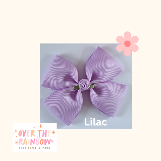 Lilac Rose Bow Medium