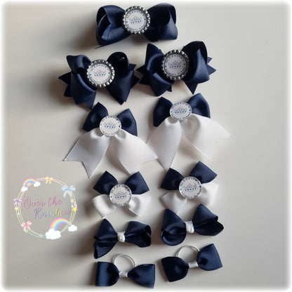 School Logo Small Bows Bundle (12 Colours)