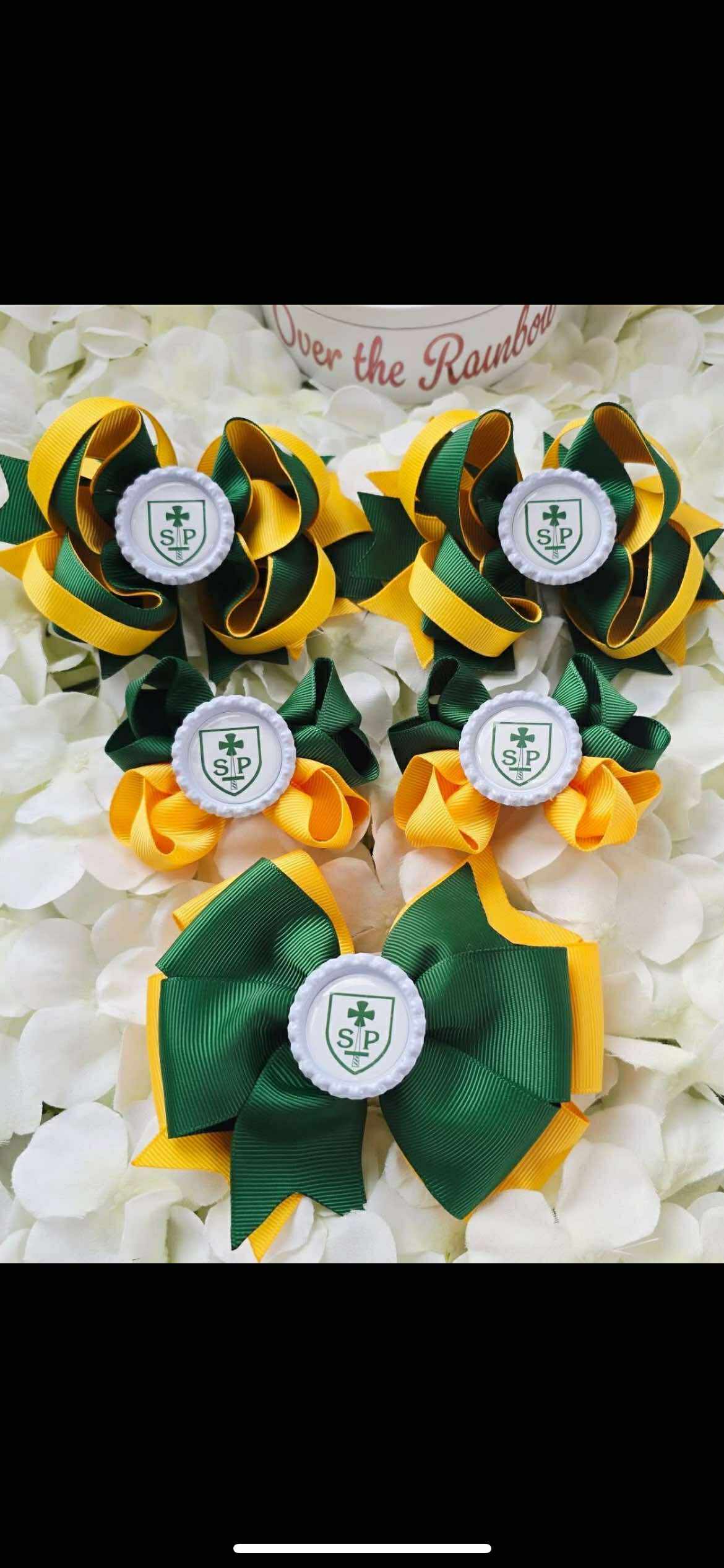 School Logo Large Bows Bundle (12 Colours)