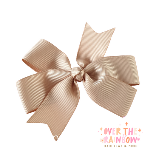 Tan Pinwheel Bow