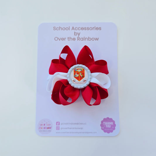 Triple Loop School Logo Bow (12 colours)