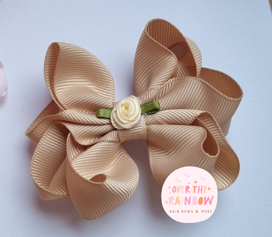 Tan Double Bow