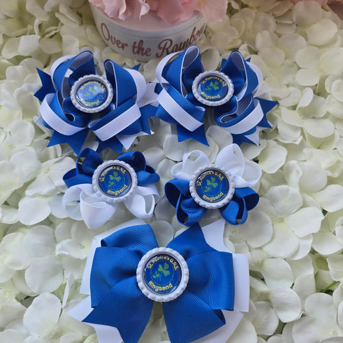 School Logo Large Bows Bundle (12 Colours)