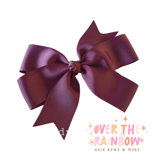 Burgundy Pinwheel Bow