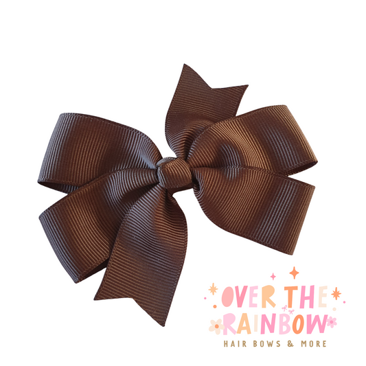 Brown Pinwheel Bow