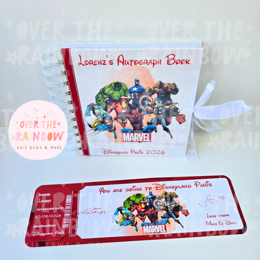 Autograph Book & Ticket