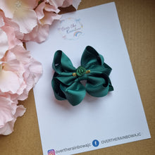 Load image into Gallery viewer, 3-Inch Octopus Rose Bow (in 40 colours ,clips or babybands)