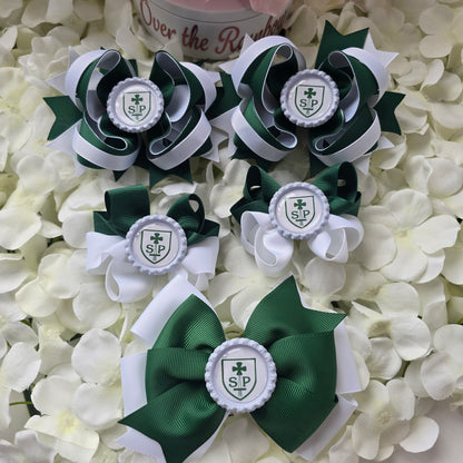 School Logo Large Bows Bundle (12 Colours)