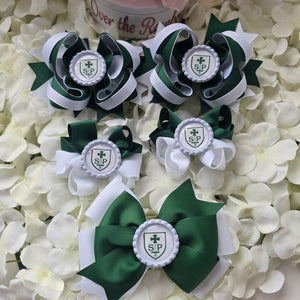 School Logo Large Bows Bundle (12 Colours)