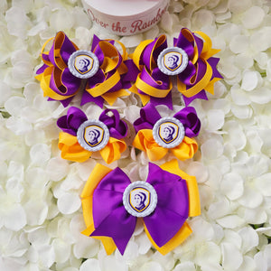 School Logo Large Bows Bundle (12 Colours)