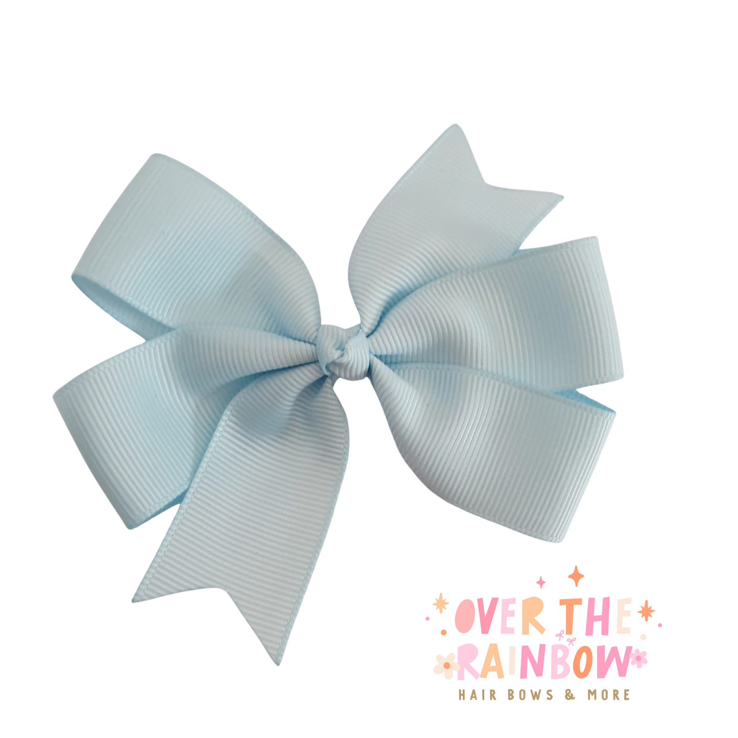 Light Blue Pinwheel Bow