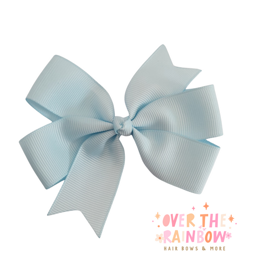 Light Blue Pinwheel Bow