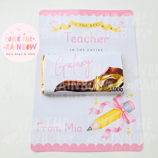 Galaxy Bar Teacher Appreciation Gift Pink