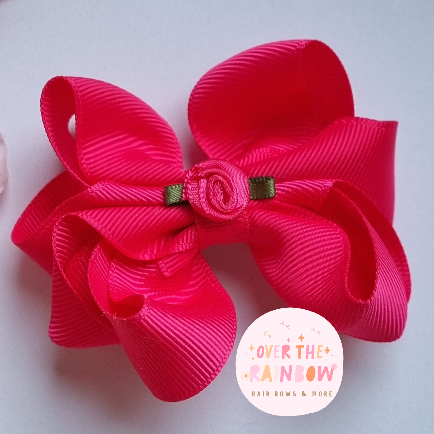 Shocking Pink Double Bow