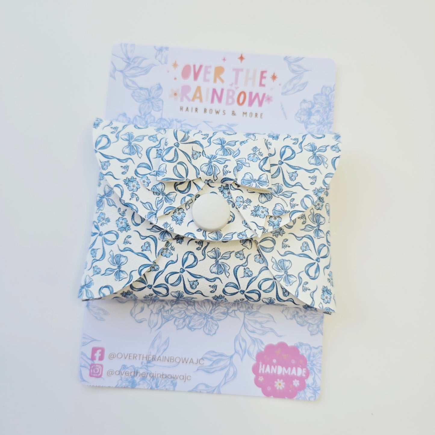 Purse Blue Bows