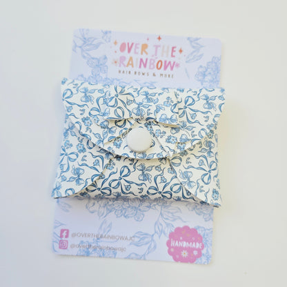 Purse Blue Bows