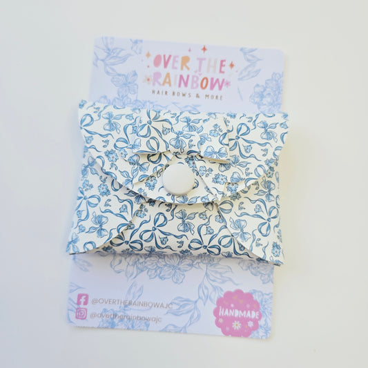 Purse Blue Bows