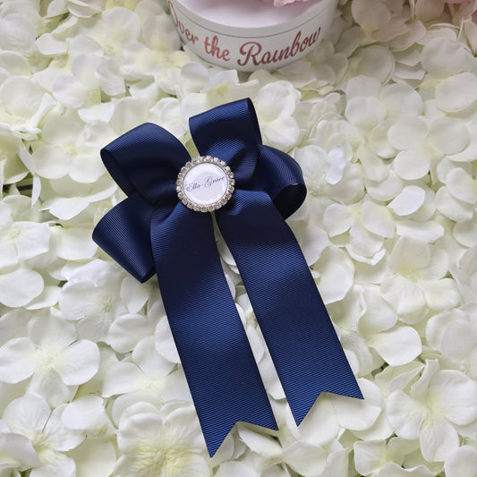 Long Tail Personalised Bow (in over 30 colours)