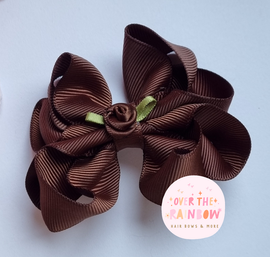 Brown Double Bow