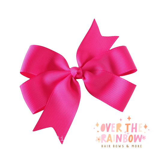Shocking Pink Pinwheel Bow