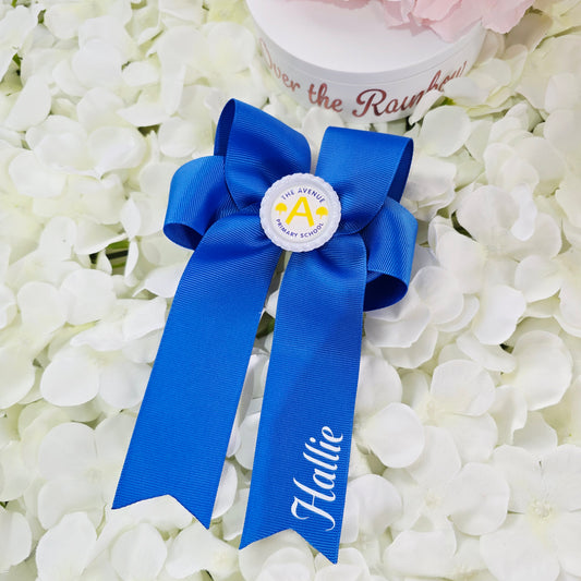 Personalised School Long Tail Bow