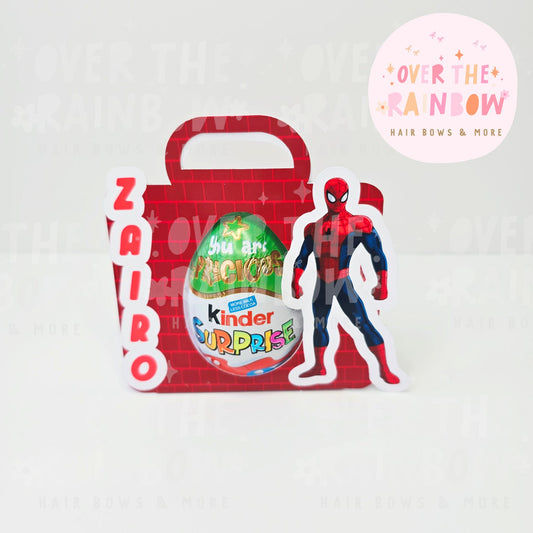 Spiderman Personalised Kinder Easter Gift
