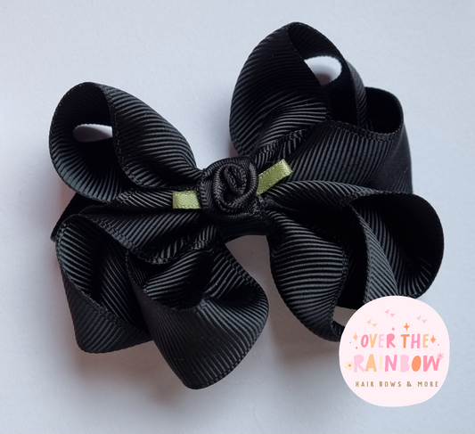 Black Double Bow