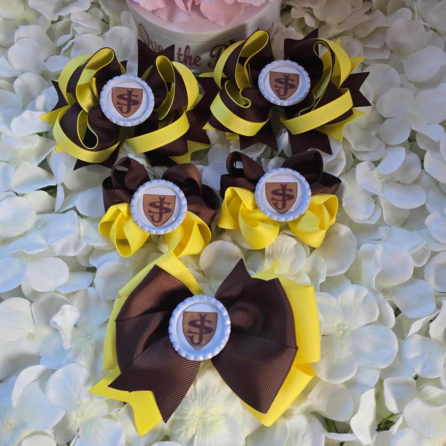 School Logo Large Bows Bundle (12 Colours)