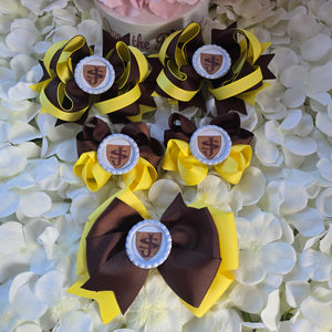 School Logo Large Bows Bundle (12 Colours)