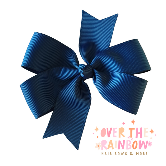 Navy Pinwheel Bow