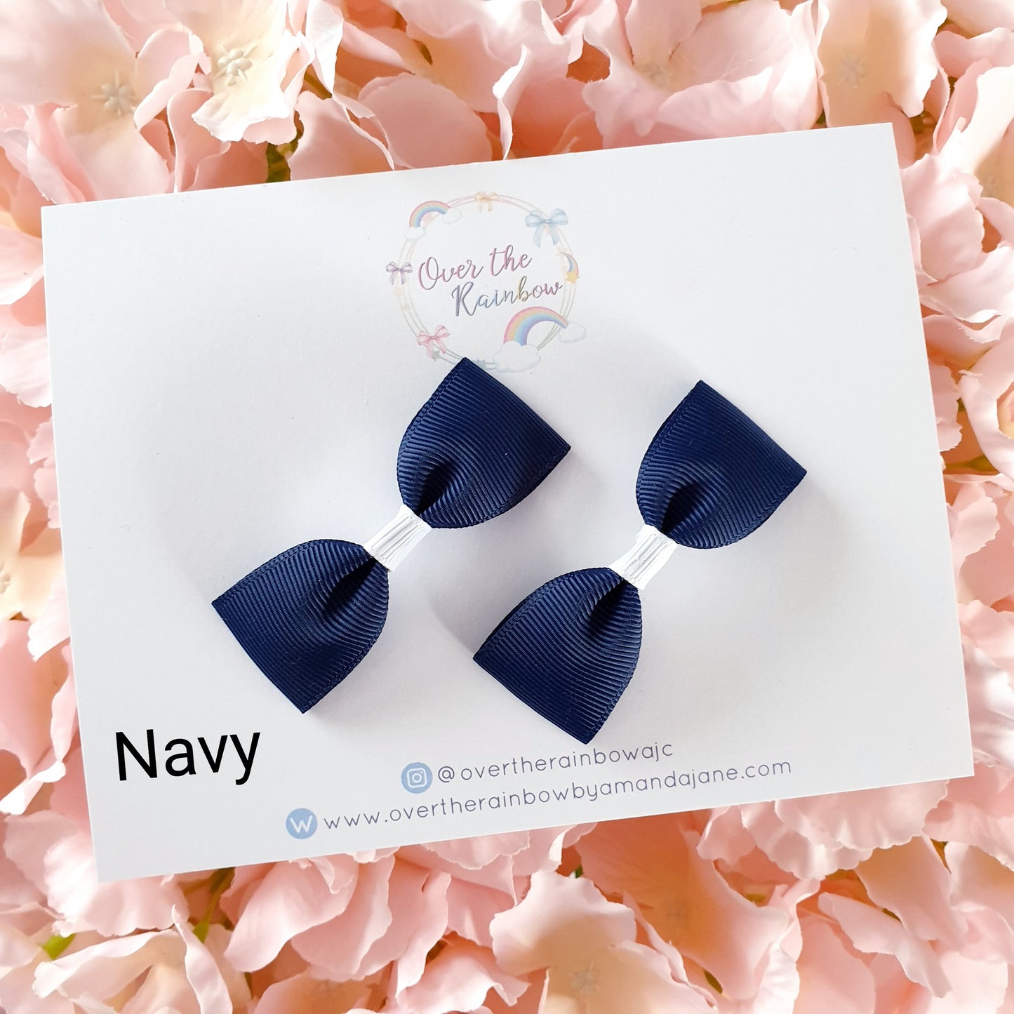 Mini Tux Bow Pairs (in 40 colours ,clips or bobbles)