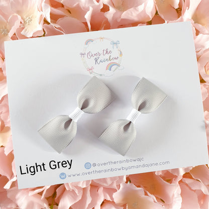 Mini Tux Bow Pairs (in 40 colours ,clips or bobbles)