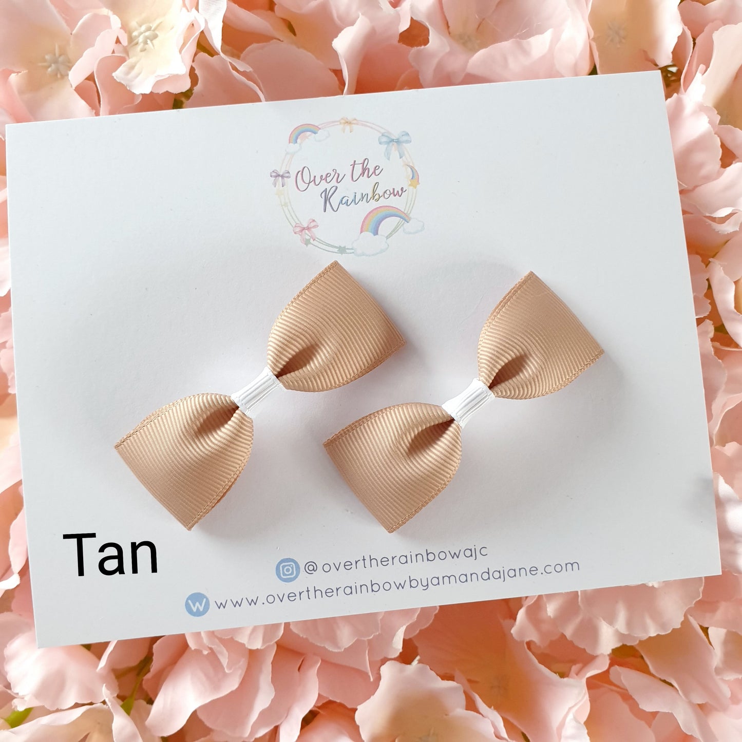 Mini Tux Bow Pairs (in 40 colours ,clips or bobbles)