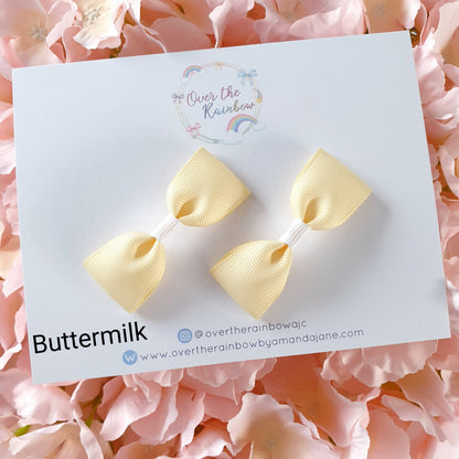 Mini Tux Bow Pairs (in 40 colours ,clips or bobbles)