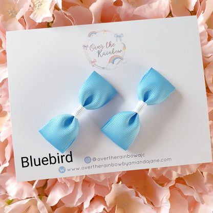 Mini Tux Bow Pairs (in 40 colours ,clips or bobbles)