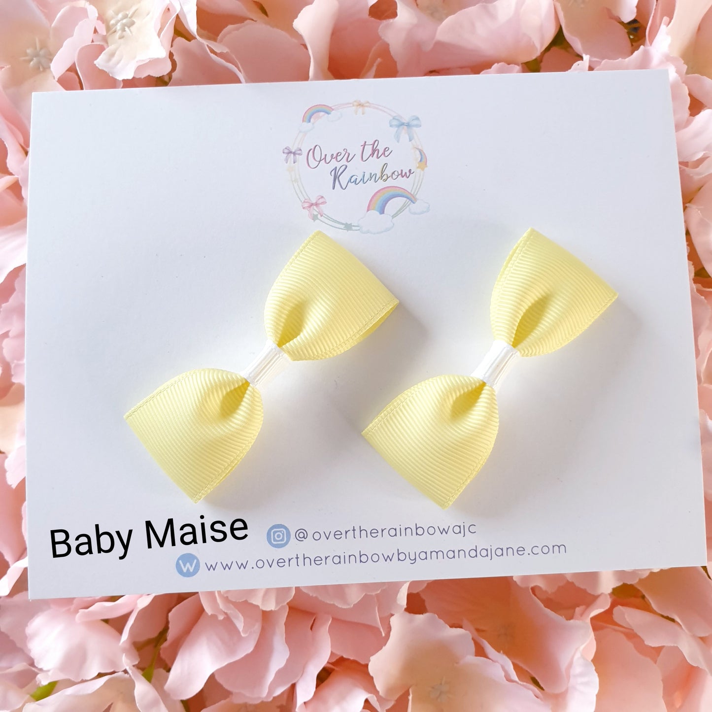 Mini Tux Bow Pairs (in 40 colours ,clips or bobbles)