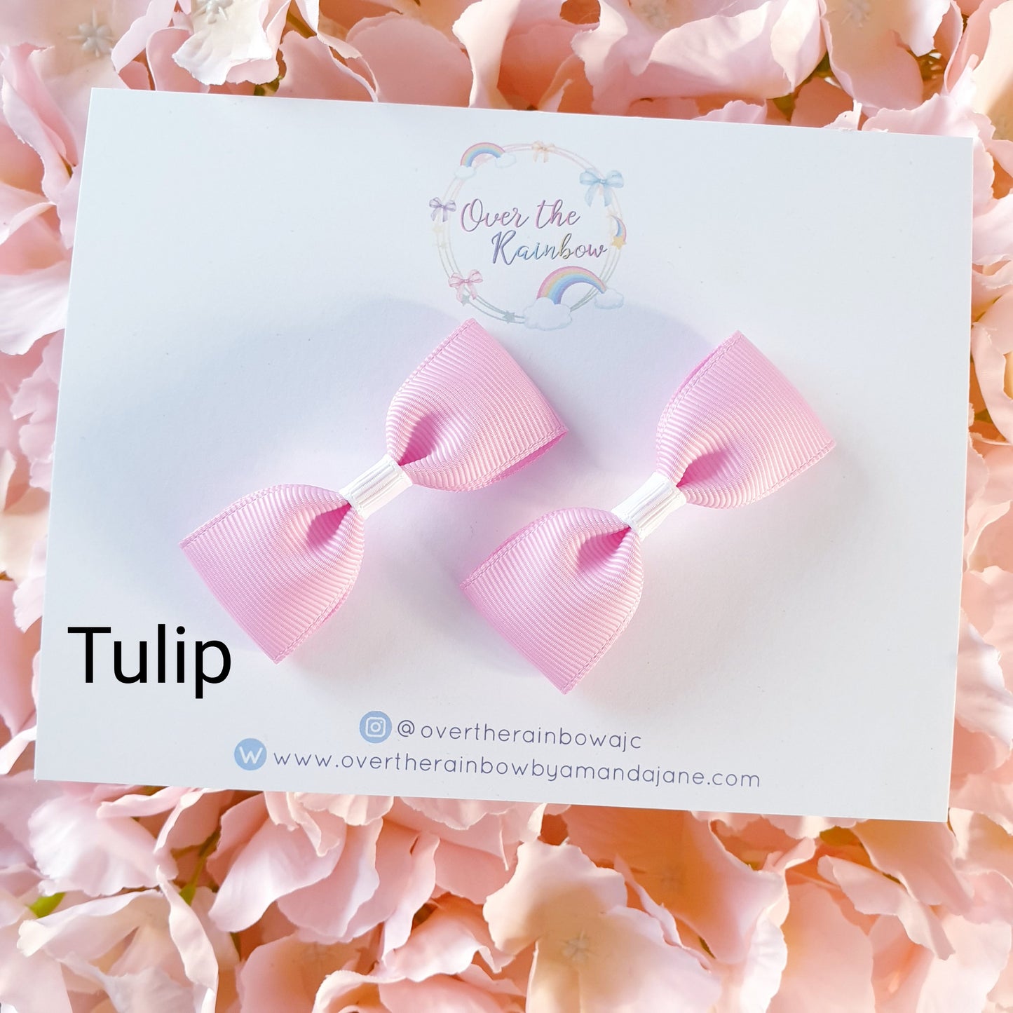 Mini Tux Bow Pairs (in 40 colours ,clips or bobbles)