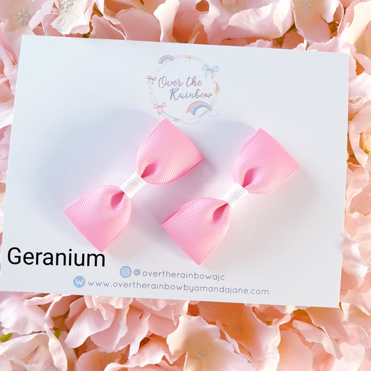 Mini Tux Bow Pairs (in 40 colours ,clips or bobbles)