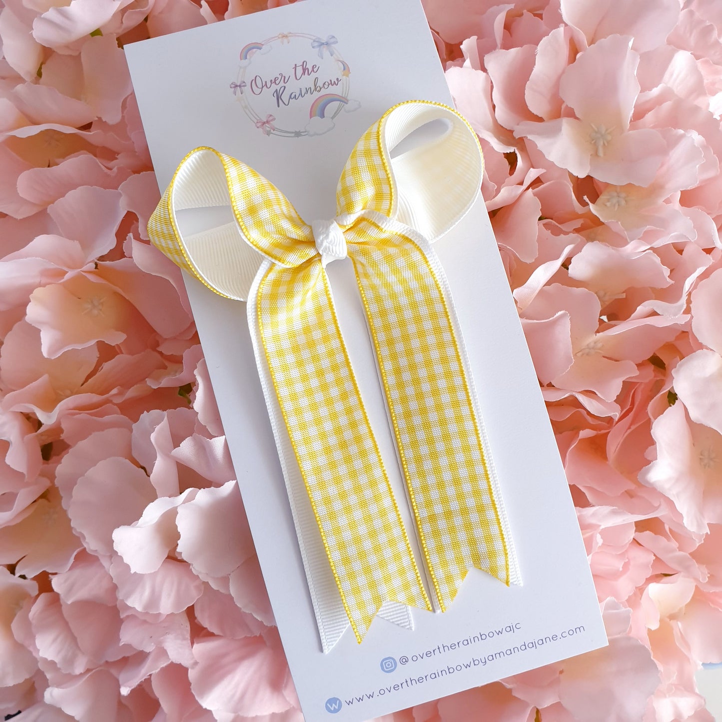 Gingham Ponytail Bow (7 colours)